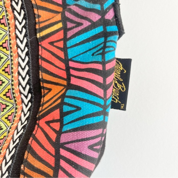 Laurel Burch Painted Cat Fabric Crossbody Purse Art To Wear Unique Small Pink - Picture 3 of 7